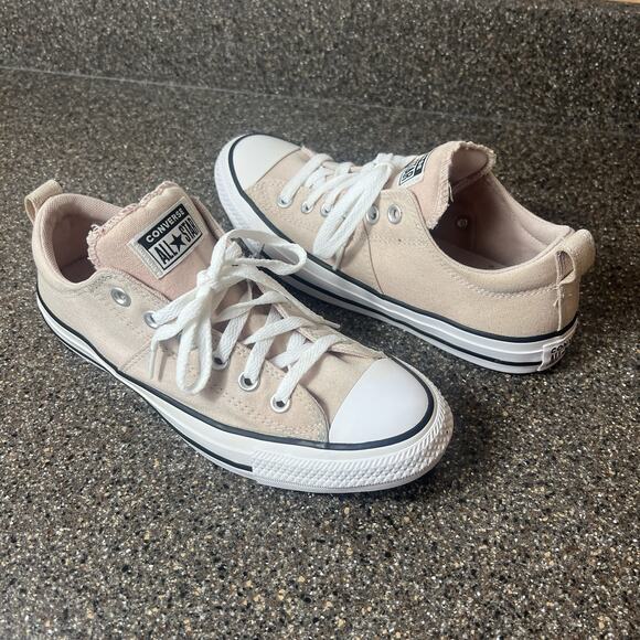 Converse Shoes - Converse All Star Women Sz 9 Pink Canvas Sneaker Skate Lace Up Low Padded Tongue